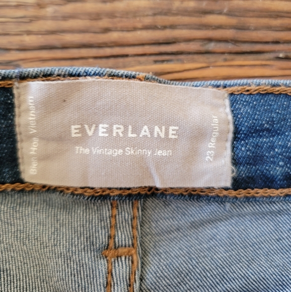 The Authentic Stretch High-Rise Skinny Button Fly Jean by Everlane Sz 23 - Picture 8 of 8